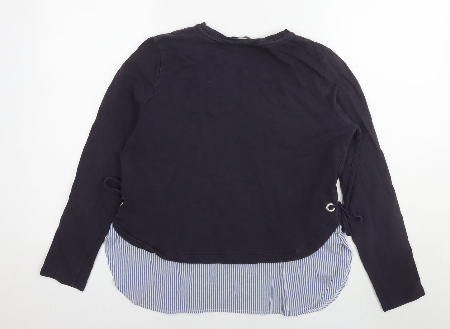 Marks and Spencer Womens Blue Cotton Pullover Sweatshirt Size 10 Pullover
