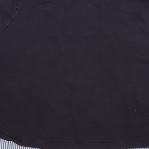 Marks and Spencer Womens Blue Cotton Pullover Sweatshirt Size 10 Pullover