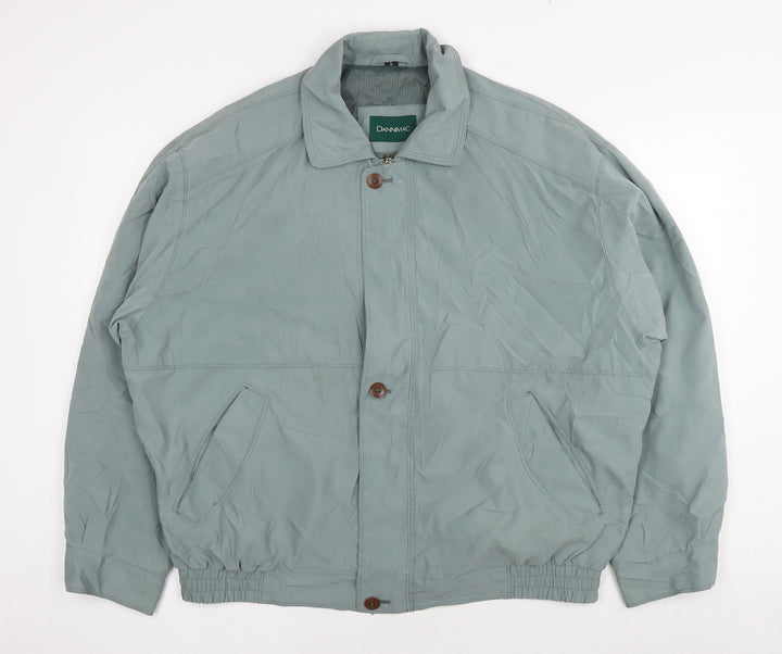 Dannimac Mens Green Bomber Jacket Jacket Size L Zip