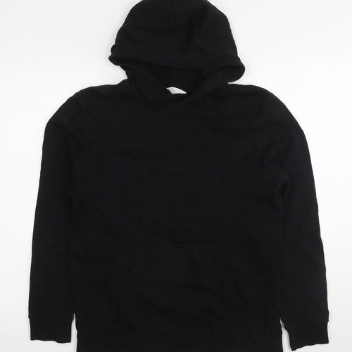 H&M Girls Black Cotton Pullover Hoodie Size 15 Years Pullover