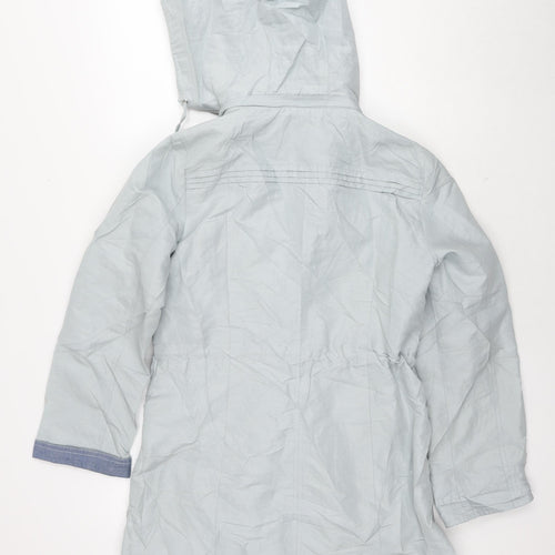 Per Una Womens Blue Parka Jacket Size 8 Zip
