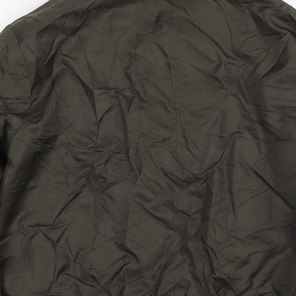 Zara Womens Green Bomber Jacket Jacket Size S Zip