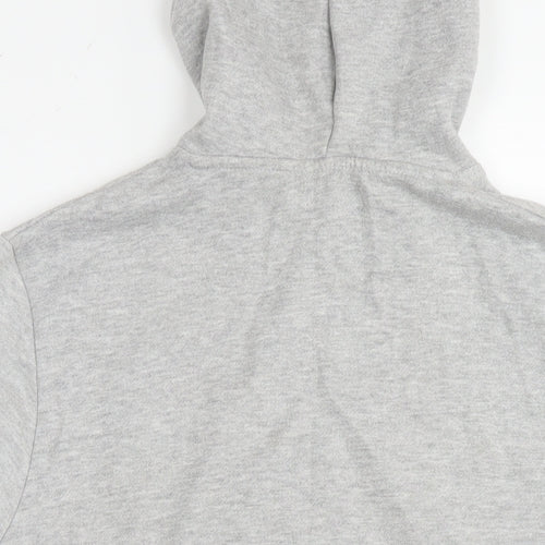 MAN Mens Grey Cotton Pullover Hoodie Size M - Logo