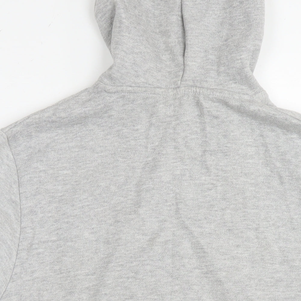 MAN Mens Grey Cotton Pullover Hoodie Size M - Logo