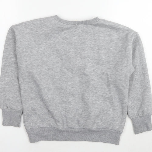 Zara Girls Grey Cotton Pullover Sweatshirt Size 9 Years Pullover - Sweet As Candy