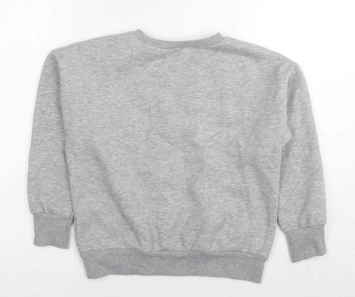 Zara Girls Grey Cotton Pullover Sweatshirt Size 9 Years Pullover - Sweet As Candy