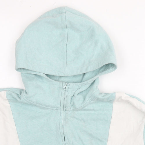 H&M Girls Blue Cotton Pullover Hoodie Size 13-14 Years Pullover