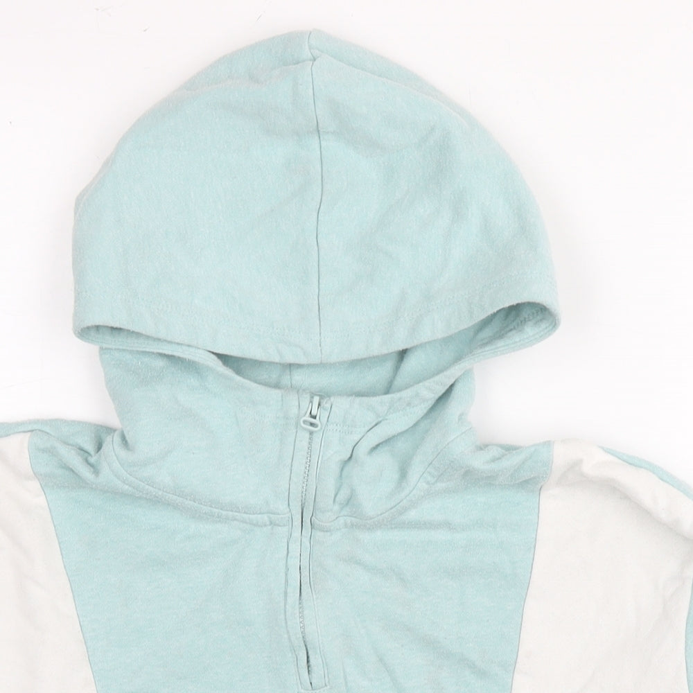 H&M Girls Blue Cotton Pullover Hoodie Size 13-14 Years Pullover