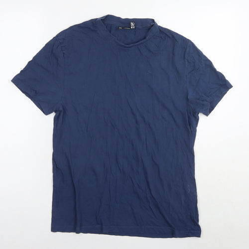 ASOS Mens Blue Cotton T-Shirt Size S Round Neck