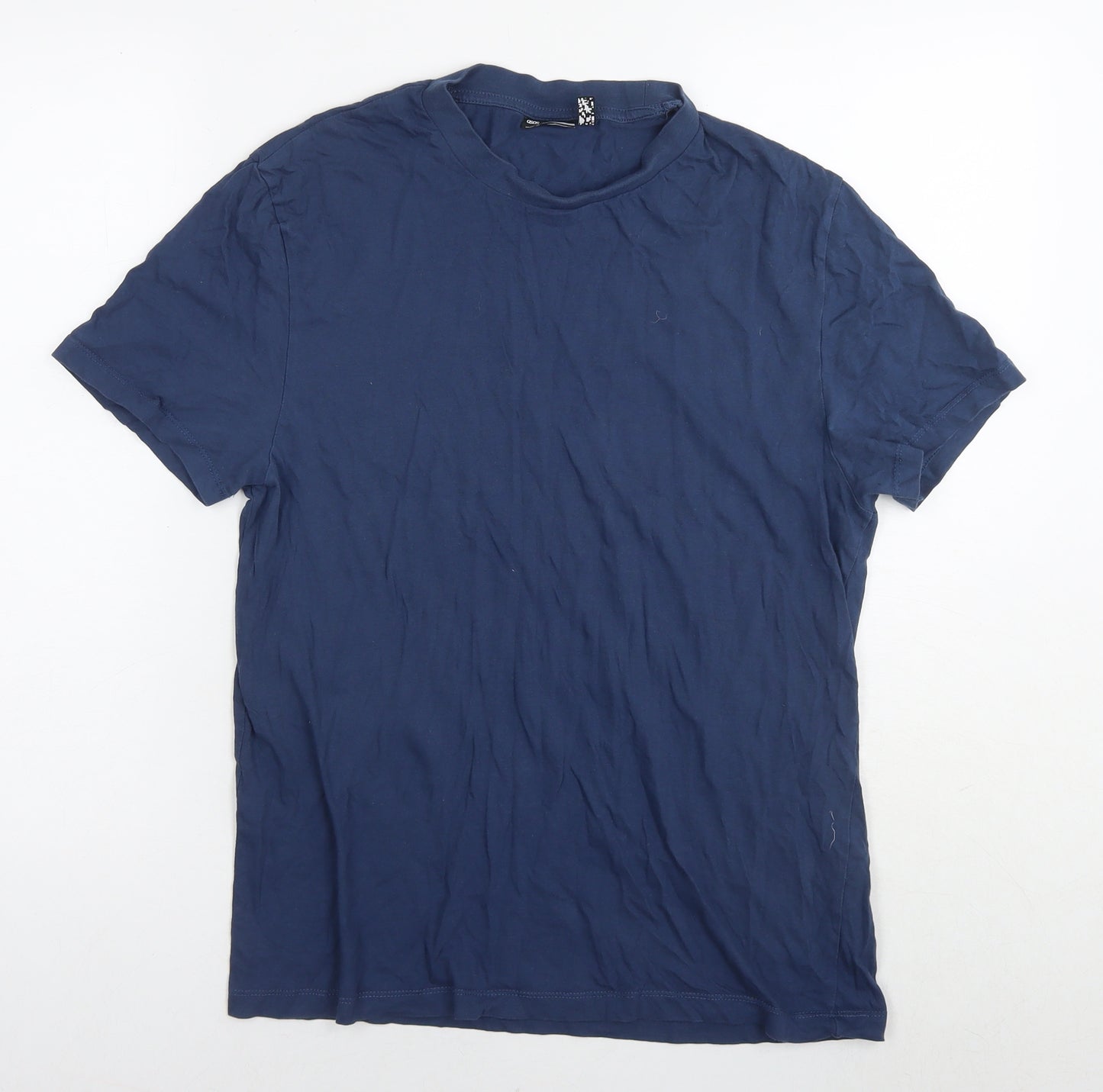 ASOS Mens Blue Cotton T-Shirt Size S Round Neck