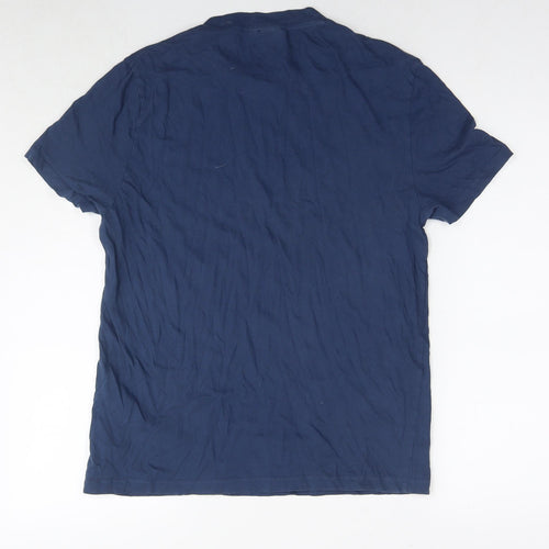 ASOS Mens Blue Cotton T-Shirt Size S Round Neck