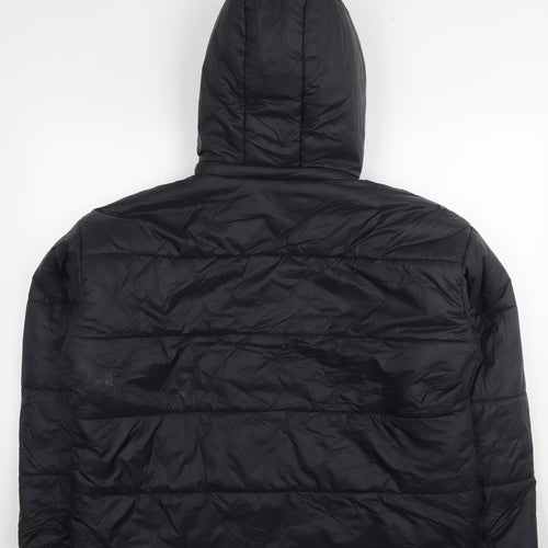 Boohoo Womens Black Puffer Jacket Jacket Size 16 Zip