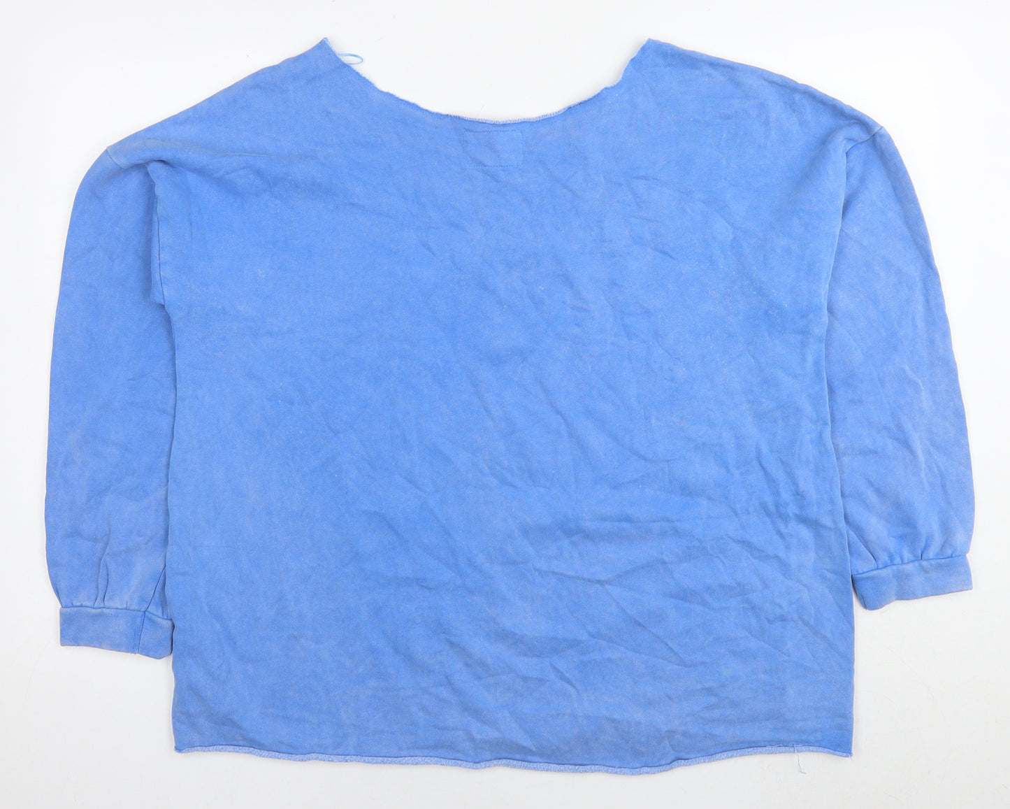 NEXT Womens Blue Cotton Pullover Sweatshirt Size L Pullover
