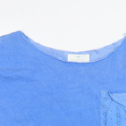 NEXT Womens Blue Cotton Pullover Sweatshirt Size L Pullover