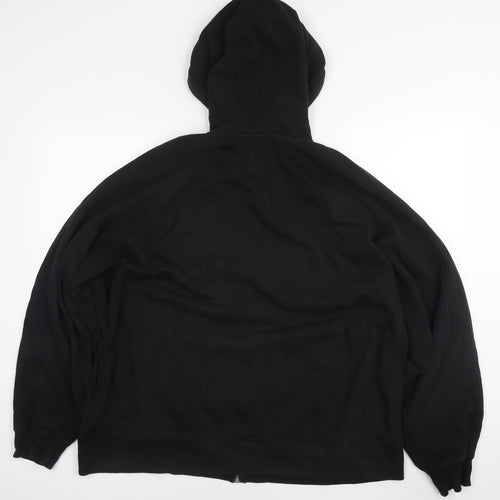 Divided by H&M Mens Black Cotton Full Zip Hoodie Size XL