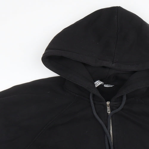 Divided by H&M Mens Black Cotton Full Zip Hoodie Size XL