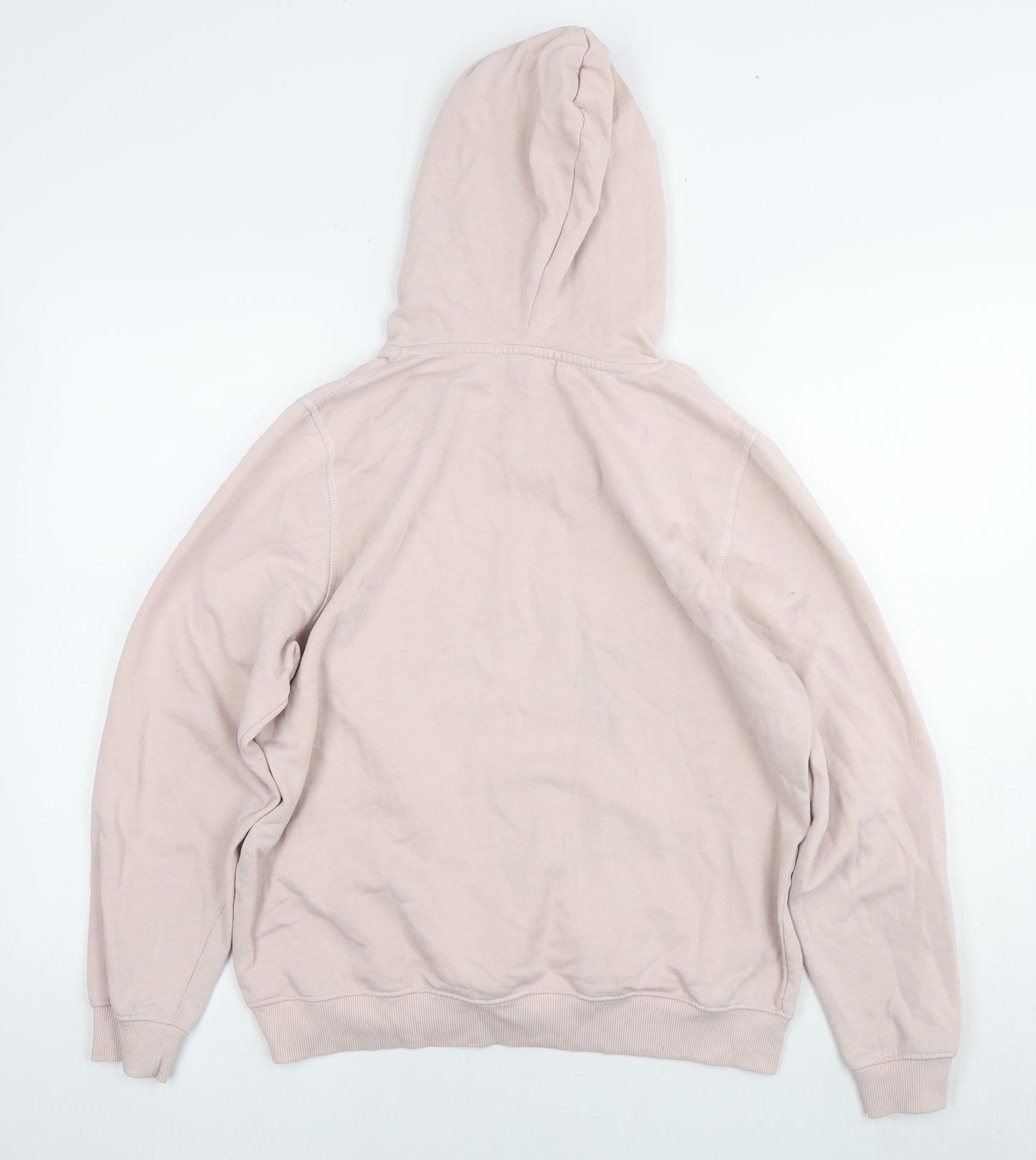 Avenue Womens Pink Cotton Pullover Hoodie Size 14 Pullover