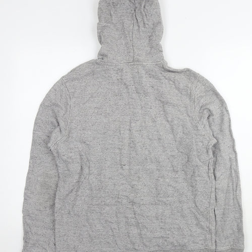 Topman Mens Grey Cotton Pullover Hoodie Size M