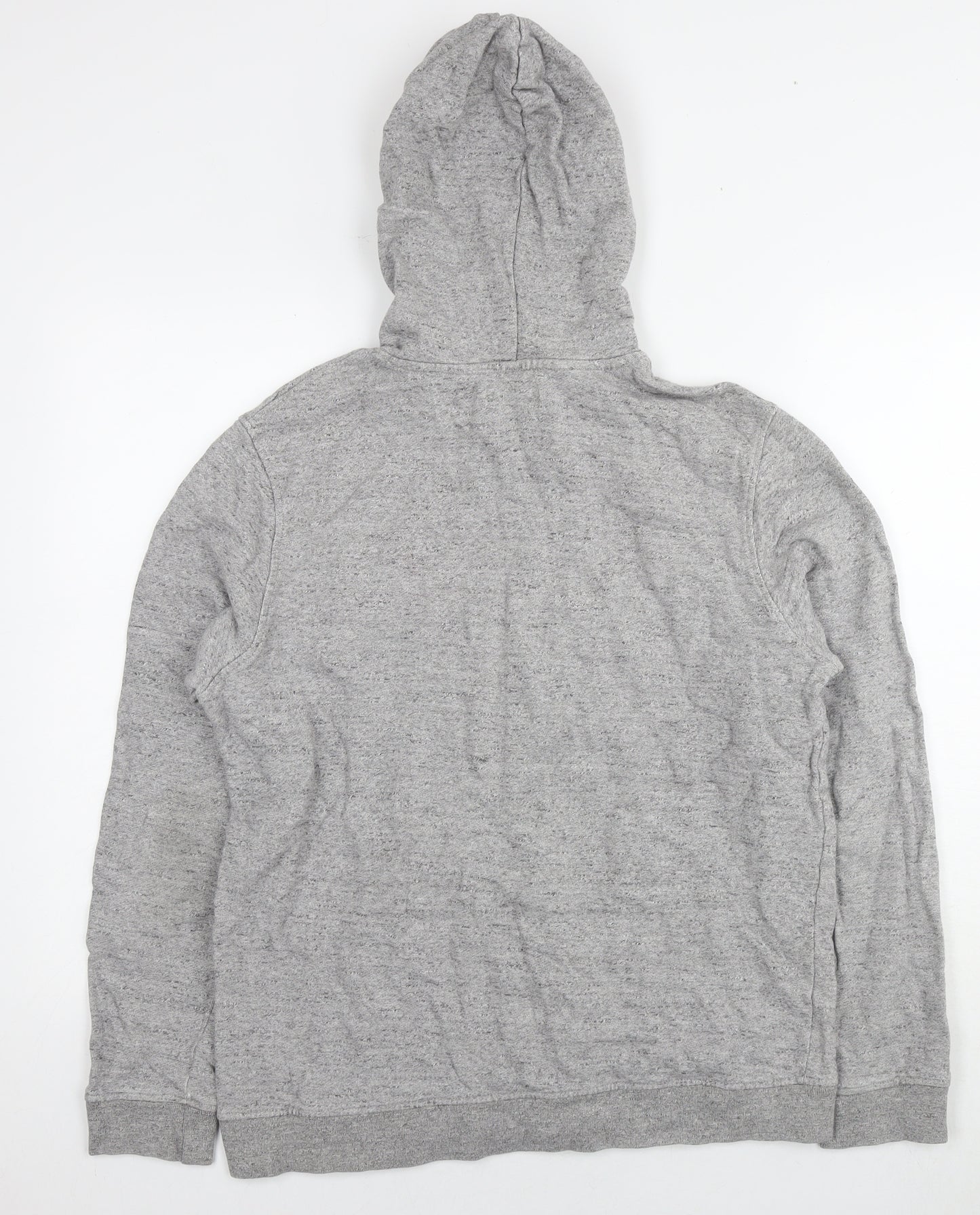 Topman Mens Grey Cotton Pullover Hoodie Size M