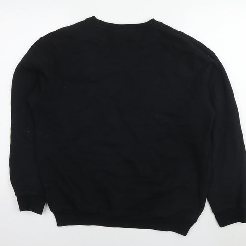H&M Womens Black Cotton Pullover Hoodie Size S Pullover