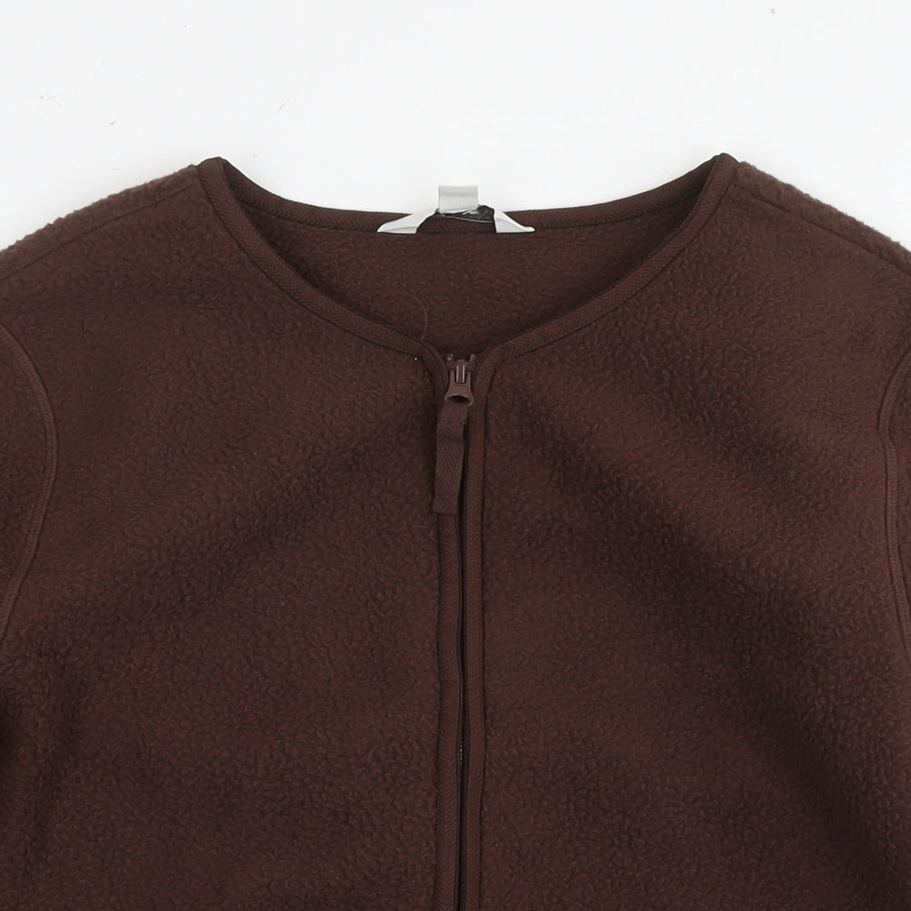 Marks and Spencer Womens Brown Jacket Size XS Zip