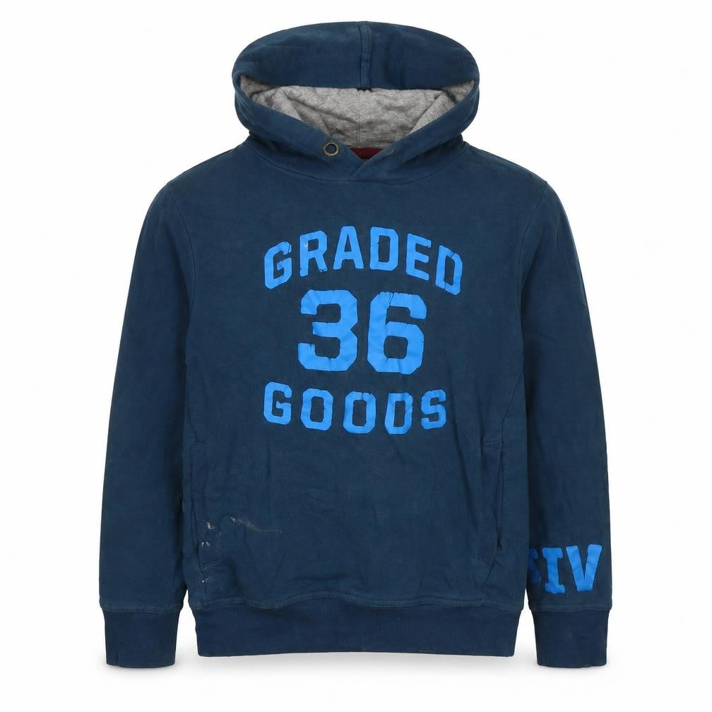 H&M Boys Blue Cotton Pullover Hoodie Size 10-11 Years Pullover - Age 10-12 Years 36 Goods