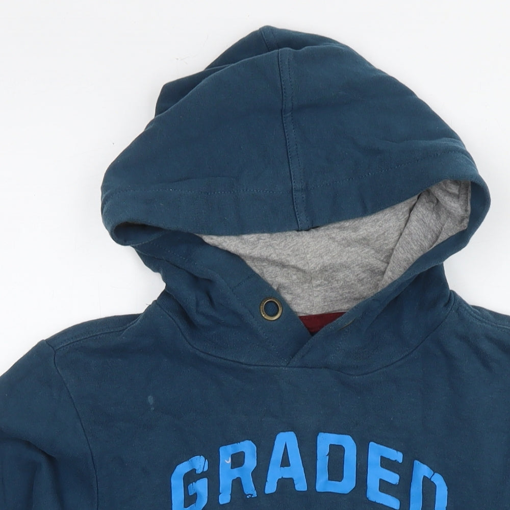 H&M Boys Blue Cotton Pullover Hoodie Size 10-11 Years Pullover - Age 10-12 Years 36 Goods