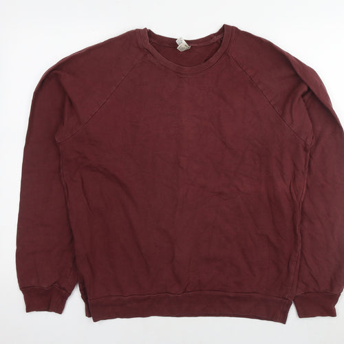 American Apparel Mens Brown Cotton Pullover Sweatshirt Size M