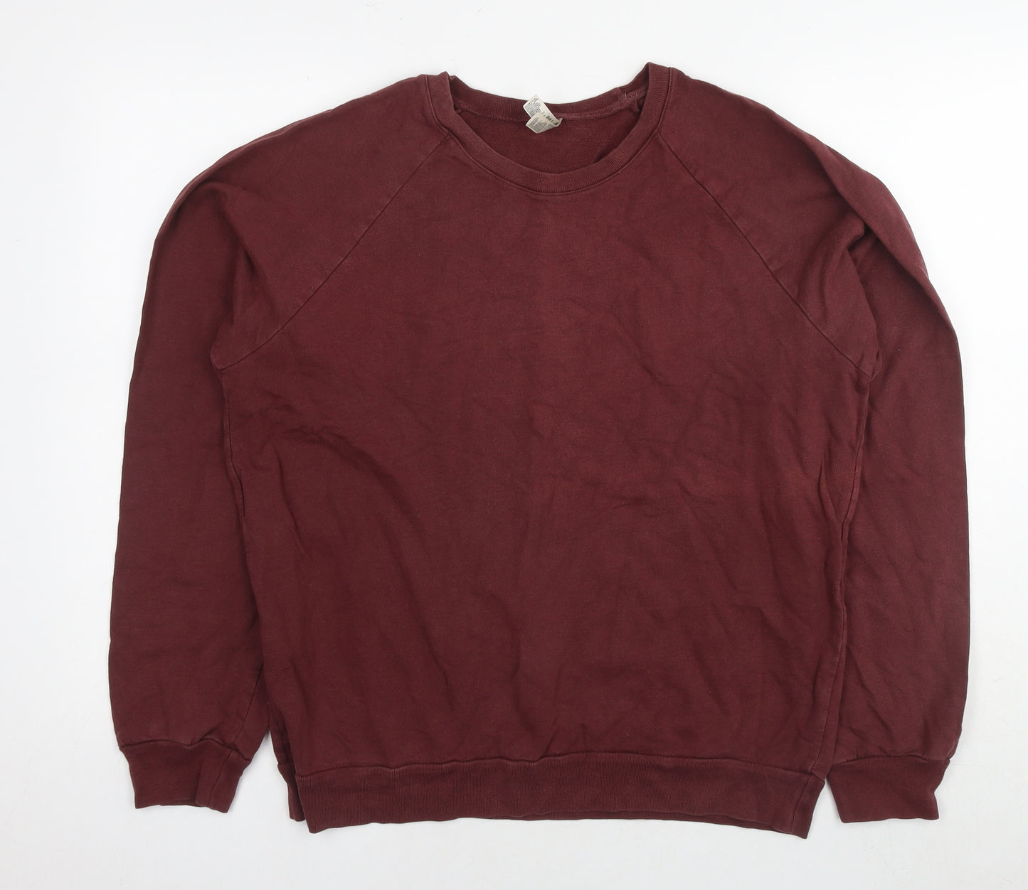 American Apparel Mens Brown Cotton Pullover Sweatshirt Size M