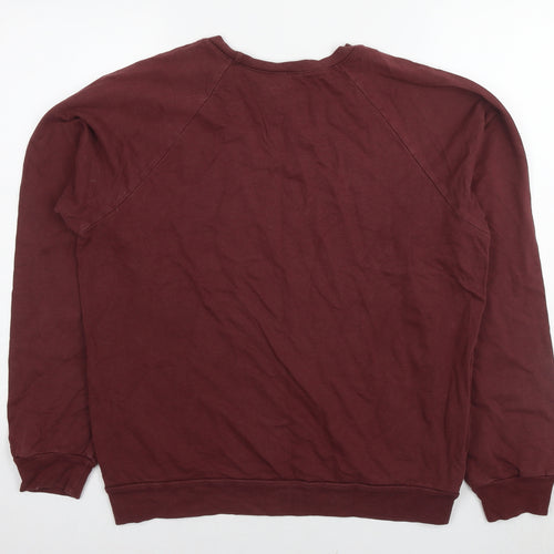 American Apparel Mens Brown Cotton Pullover Sweatshirt Size M