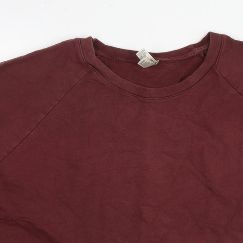 American Apparel Mens Brown Cotton Pullover Sweatshirt Size M