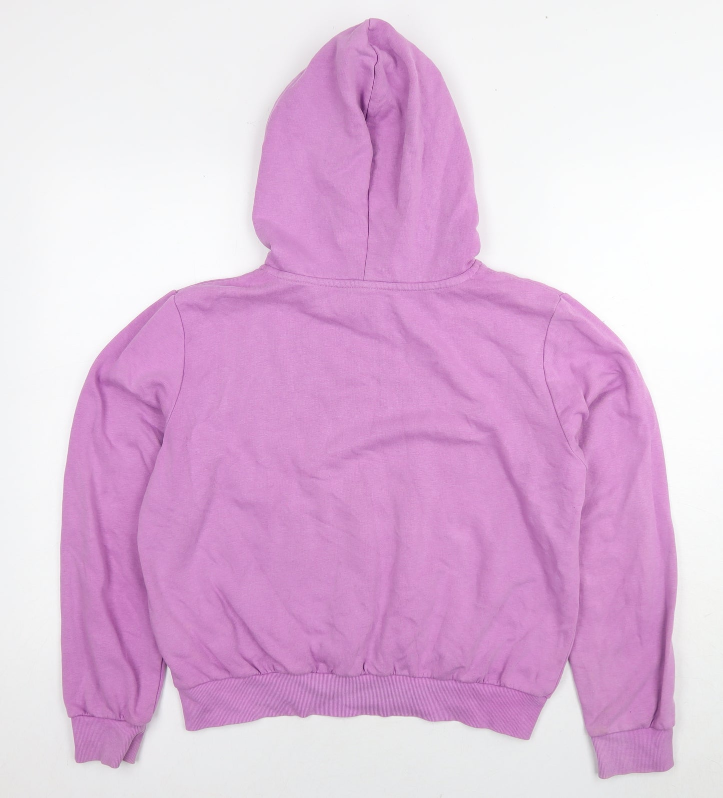 H&M Womens Pink Cotton Pullover Hoodie Size M Pullover