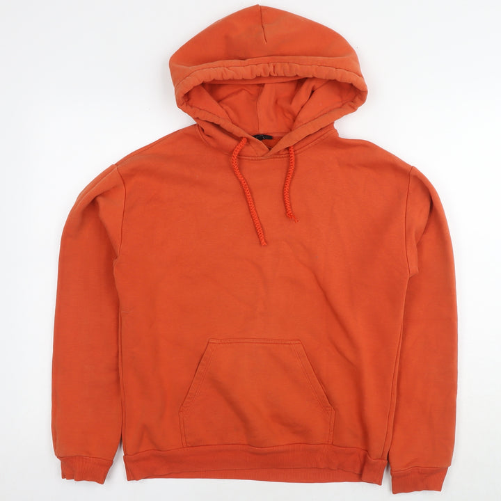 Topshop Womens Orange Polyester Pullover Hoodie Size 8 Pullover