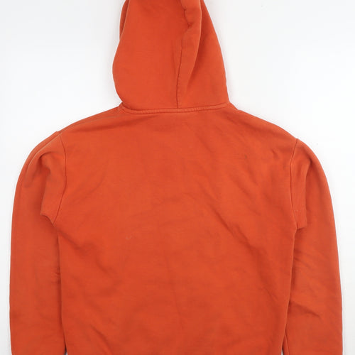 Topshop Womens Orange Polyester Pullover Hoodie Size 8 Pullover