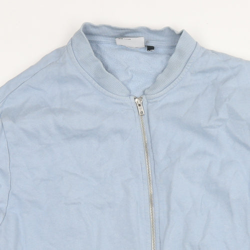 ASOS Mens Blue Cotton Full Zip Sweatshirt Size L