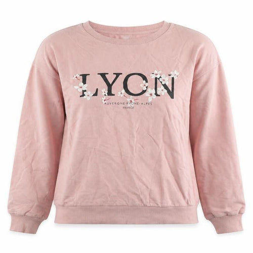 Divided by H&M Womens Pink Cotton Full Zip Hoodie Size S Pullover - Lyon flowers