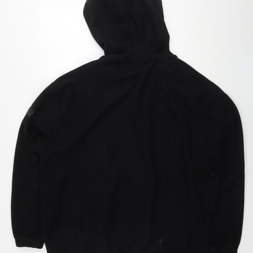 ASOS Mens Black Polyester Pullover Hoodie Size L