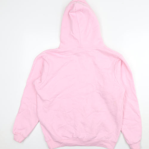 PRETTYLITTLETHING Womens Pink Cotton Pullover Hoodie Size S Pullover