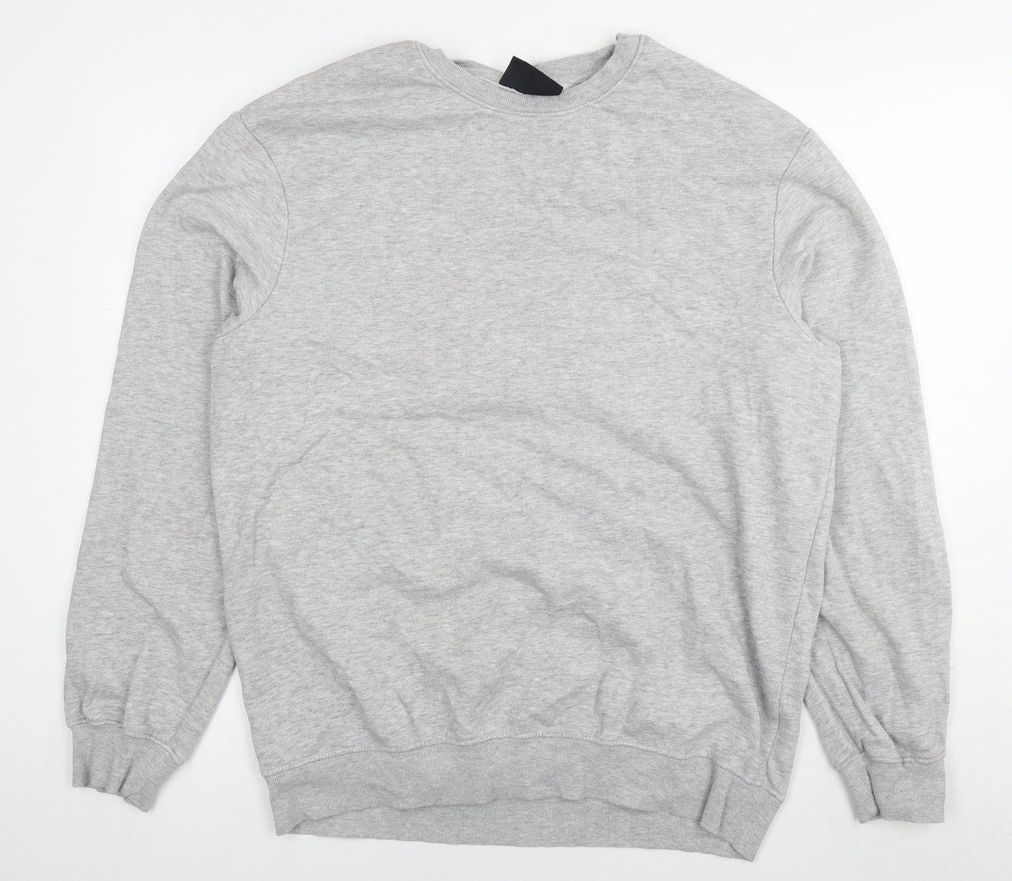 H&M Womens Grey Cotton Pullover Sweatshirt Size L Pullover - Tunic