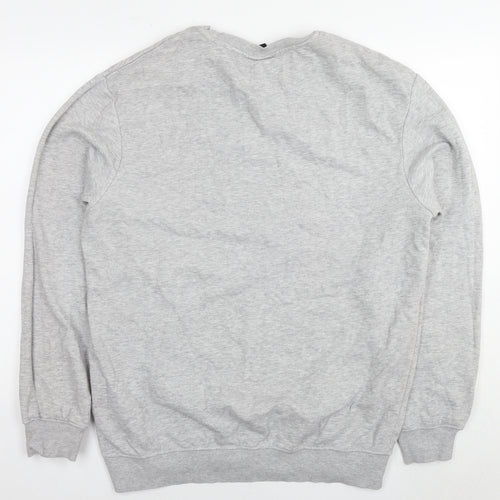 H&M Womens Grey Cotton Pullover Sweatshirt Size L Pullover - Tunic