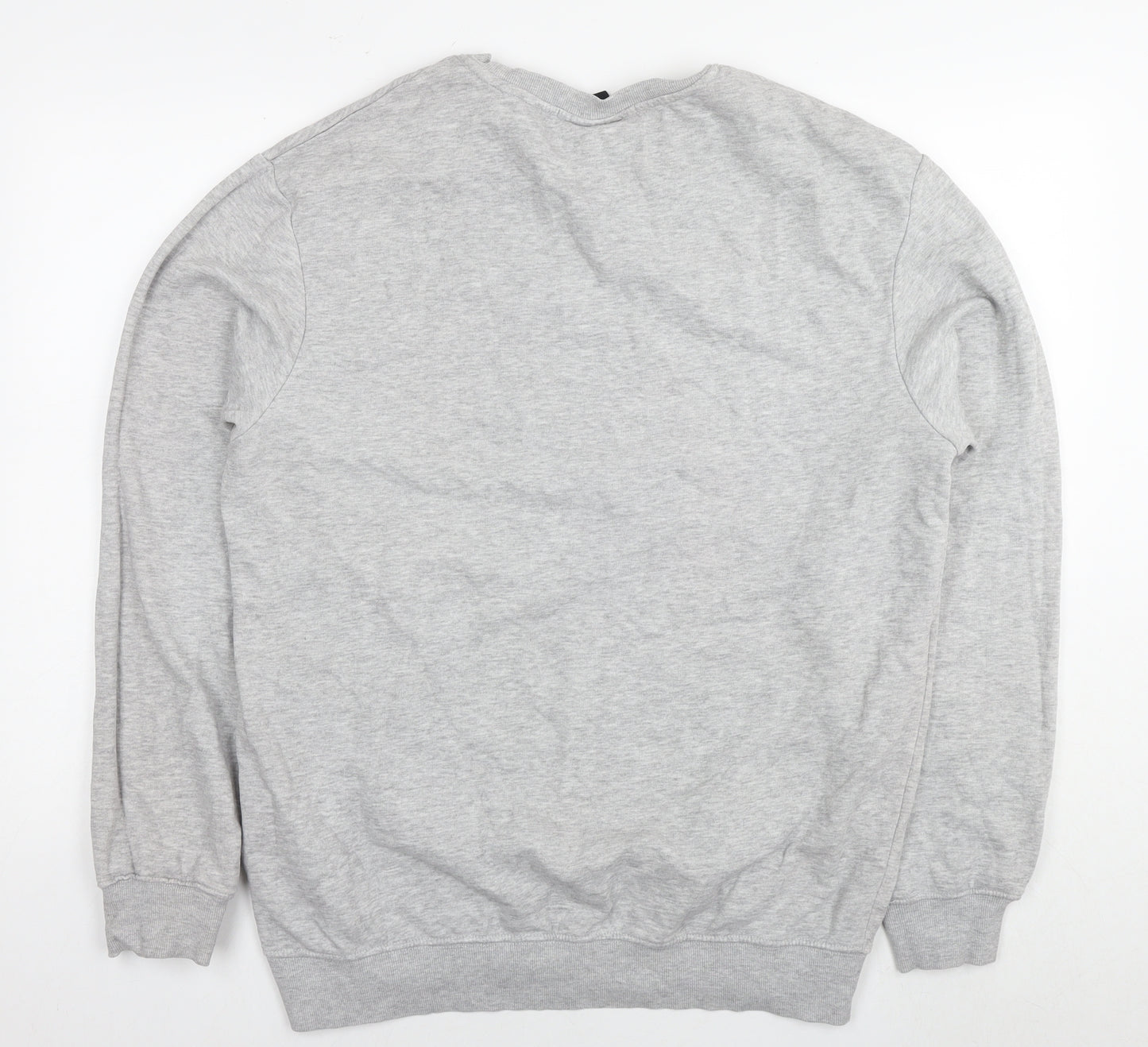 H&M Womens Grey Cotton Pullover Sweatshirt Size L Pullover - Tunic