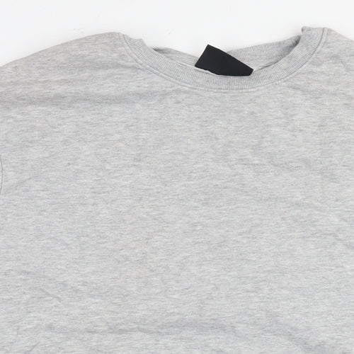 H&M Womens Grey Cotton Pullover Sweatshirt Size L Pullover - Tunic