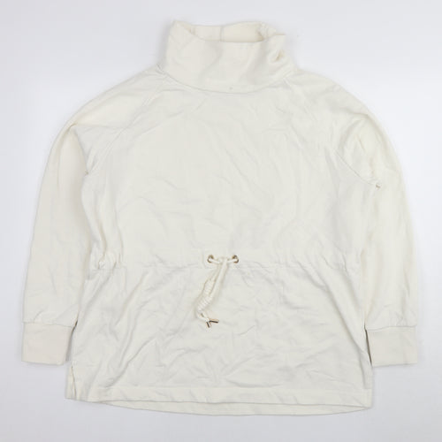 NEXT Womens White Cotton Pullover Sweatshirt Size L Pullover - Tunic