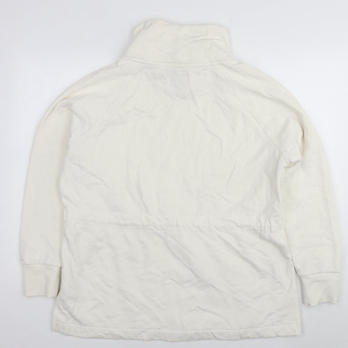 NEXT Womens White Cotton Pullover Sweatshirt Size L Pullover - Tunic