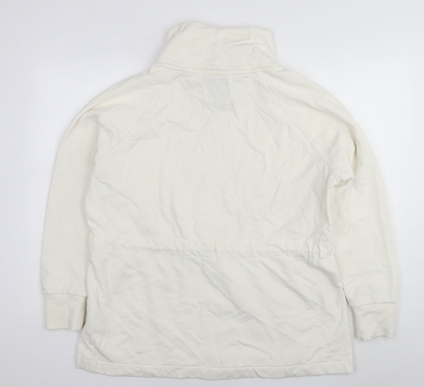 NEXT Womens White Cotton Pullover Sweatshirt Size L Pullover - Tunic