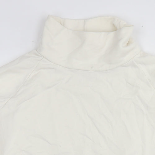 NEXT Womens White Cotton Pullover Sweatshirt Size L Pullover - Tunic