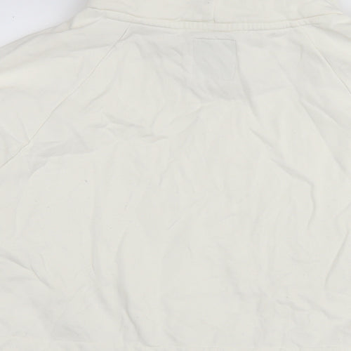 NEXT Womens White Cotton Pullover Sweatshirt Size L Pullover - Tunic