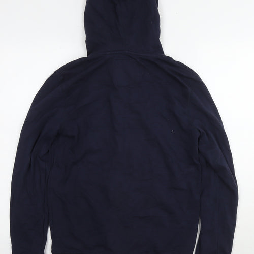 NEXT Mens Blue Cotton Full Zip Hoodie Size S