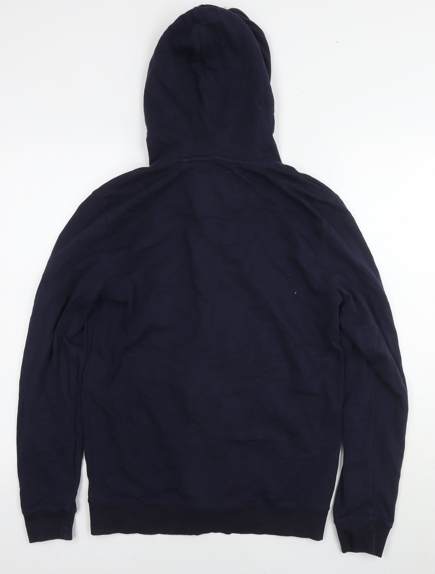 NEXT Mens Blue Cotton Full Zip Hoodie Size S