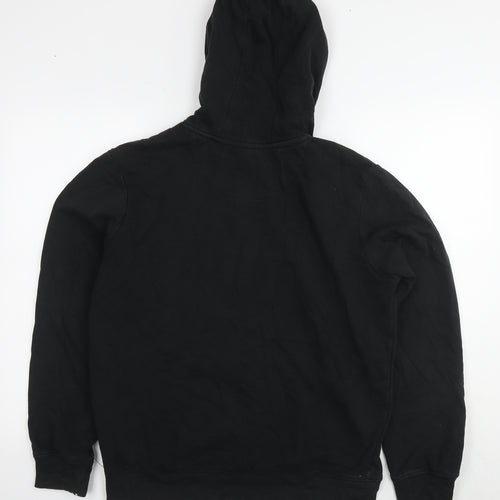 Brave Soul Mens Black Cotton Pullover Hoodie Size M